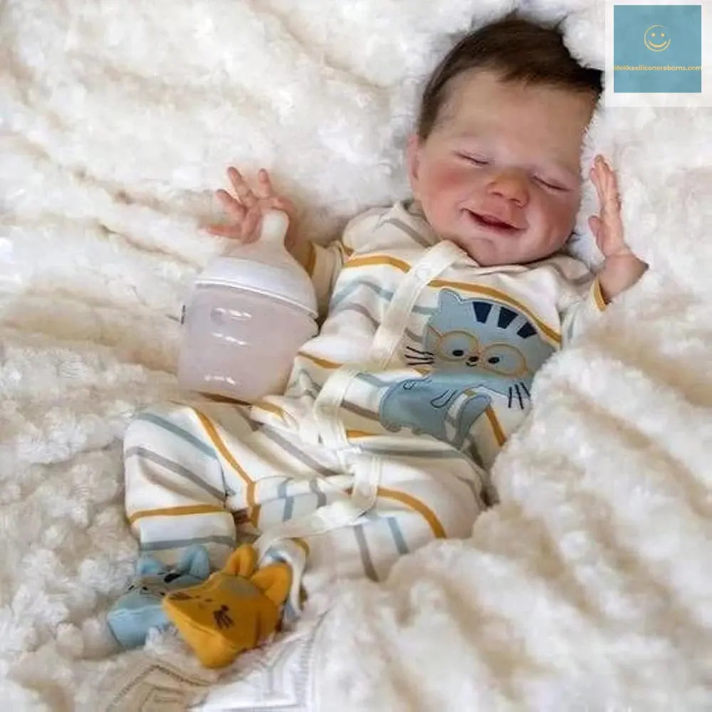 Reborn Baby Dolls 45cm Full Body Soft Silicone Reborn Dolls Realistic Newborn Baby Doll Boy Doll Gifts for Children lifelikesiliconereborns.com