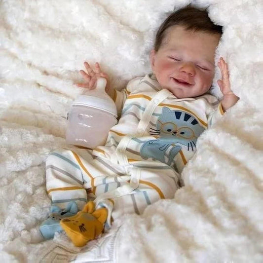 Reborn Baby Dolls 45cm Full Body Soft Silicone Reborn Dolls Realistic Newborn Baby Doll Boy Doll Gifts for Children lifelikesiliconereborns.com