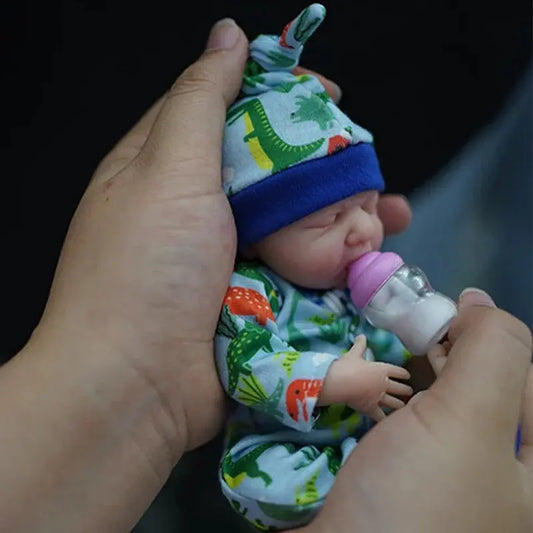 Reborn Baby Dolls 7" Girl Micro Preemie Full Body Silicone Baby Doll Lifelike Mini Reborn Doll Surprise Children Anti-Stress lifelikesiliconereborns.com