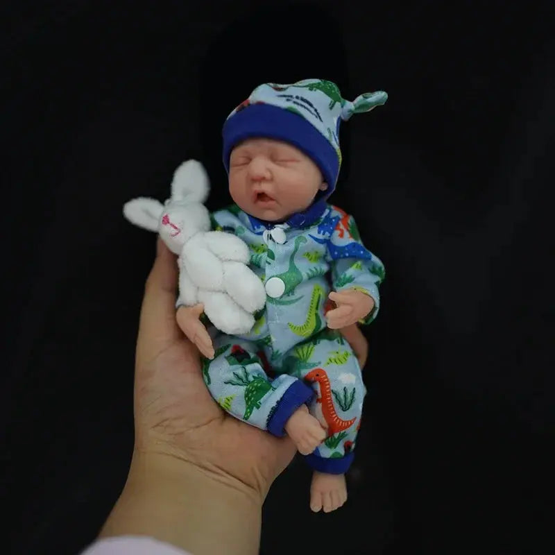 Reborn Baby Dolls 7" Girl Micro Preemie Full Body Silicone Baby Doll Lifelike Mini Reborn Doll Surprise Children Anti-Stress lifelikesiliconereborns.com