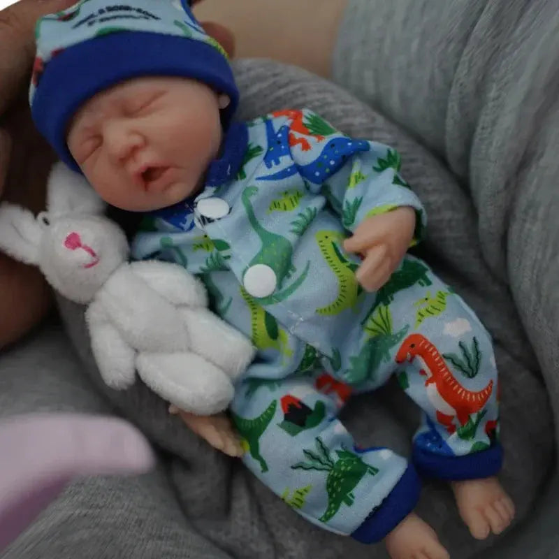 Reborn Baby Dolls 7" Girl Micro Preemie Full Body Silicone Baby Doll Lifelike Mini Reborn Doll Surprise Children Anti-Stress lifelikesiliconereborns.com