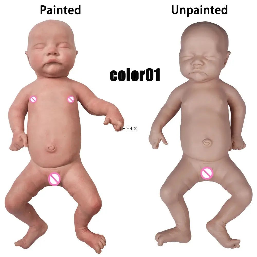 Reborn Corpo De Silicone 18'' Boy Full Body Platinum Silicone Reborn Baby Doll 3D Painted Newborn Solid Dolls For Children Gift lifelikesiliconereborns.com