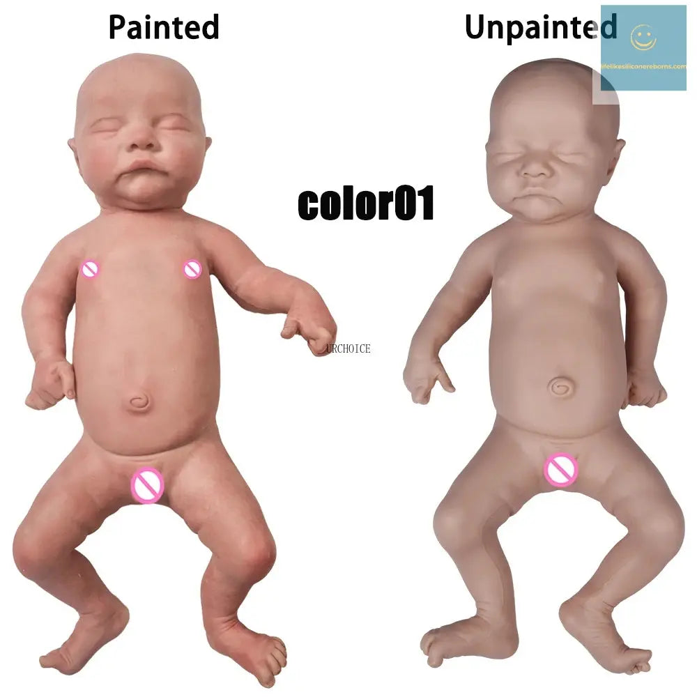 Reborn Corpo De Silicone 18'' Boy Full Body Platinum Silicone Reborn Baby Doll 3D Painted Newborn Solid Dolls For Children Gift lifelikesiliconereborns.com