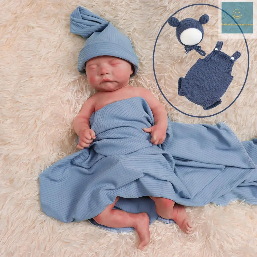 Reborn Corpo De Silicone 18'' Boy Full Body Platinum Silicone Reborn Baby Doll 3D Painted Newborn Solid Dolls For Children Gift lifelikesiliconereborns.com