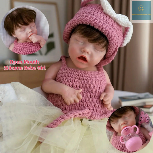 Reborn Twins Girl 18inch Waterproof Full Silicone Finished Realistic Sleeping Reborn Doll Boneca Reborn Corpo De Silicone lifelikesiliconereborns.com