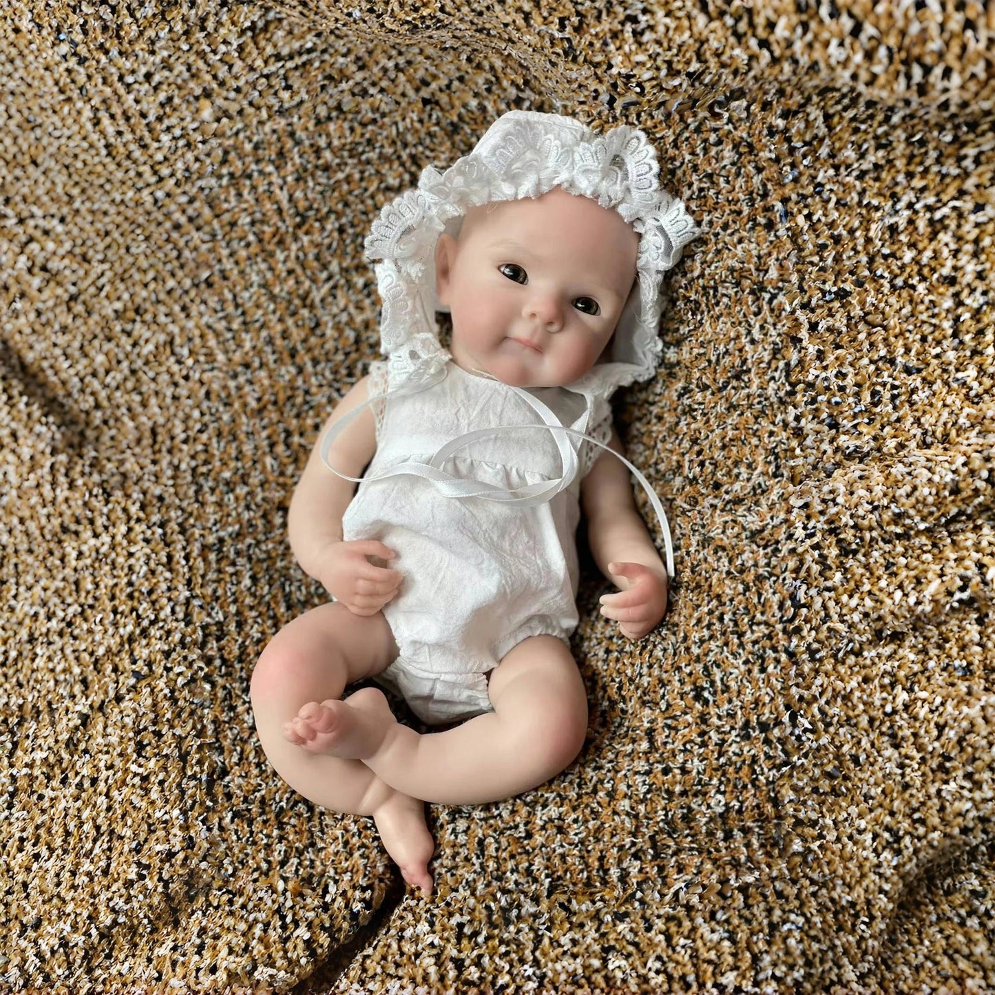 13Inch Girl Bettie Full Body Soft Solid Silicone Reborn Doll Painted Handmade Reborn Baby Doll Reborn Corpo De Silicone lifelikesiliconereborns.com
