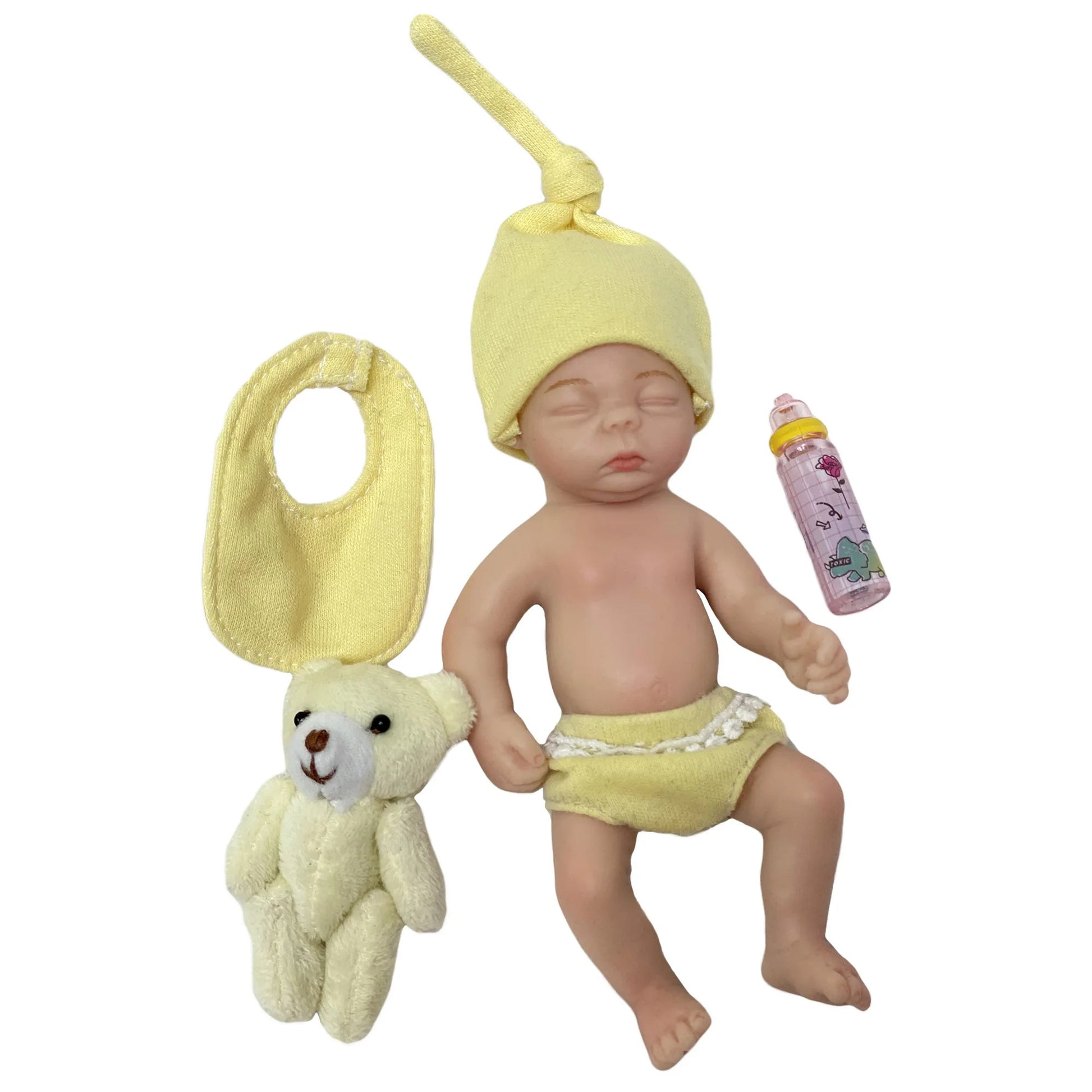 6 Inch Full Solid Silicone Bebe Palm Reborn Doll Handmade LifeLike Baby кукла реборн мальчик lifelikesiliconereborns.com