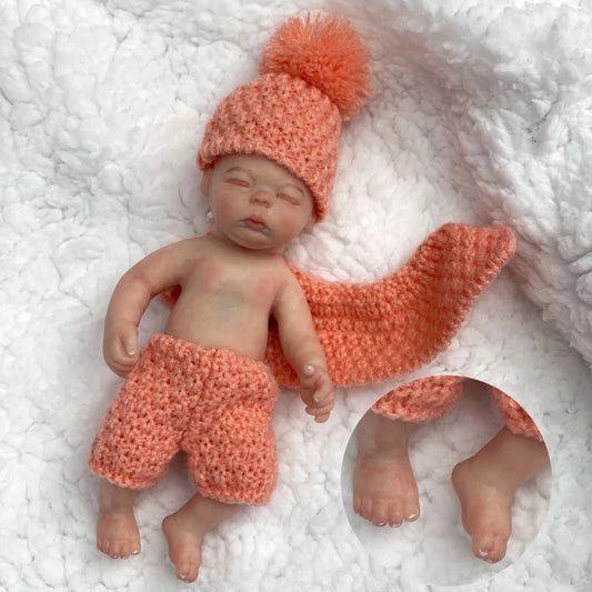 Bebe Reborn Reallista 15cm Mini Solid Silicone Reborn Dolls Artist Painted Reborn Baby Doll Bebe Reborn Corpo De Silicone lifelikesiliconereborns.com