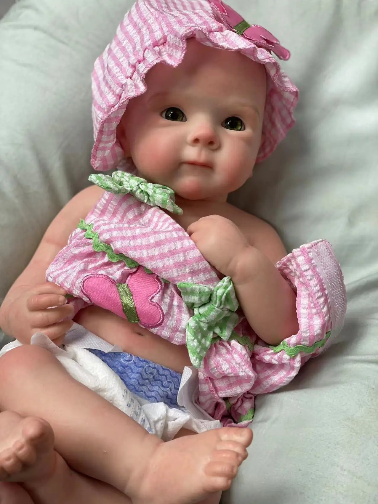 18Inch Can Open Mouth Solid Silicone BeBe Reborn Girl With Painted Skin  Corpo De Silicone Doll Soft Touch Lifelike Reborn Doll lifelikesiliconereborns.com