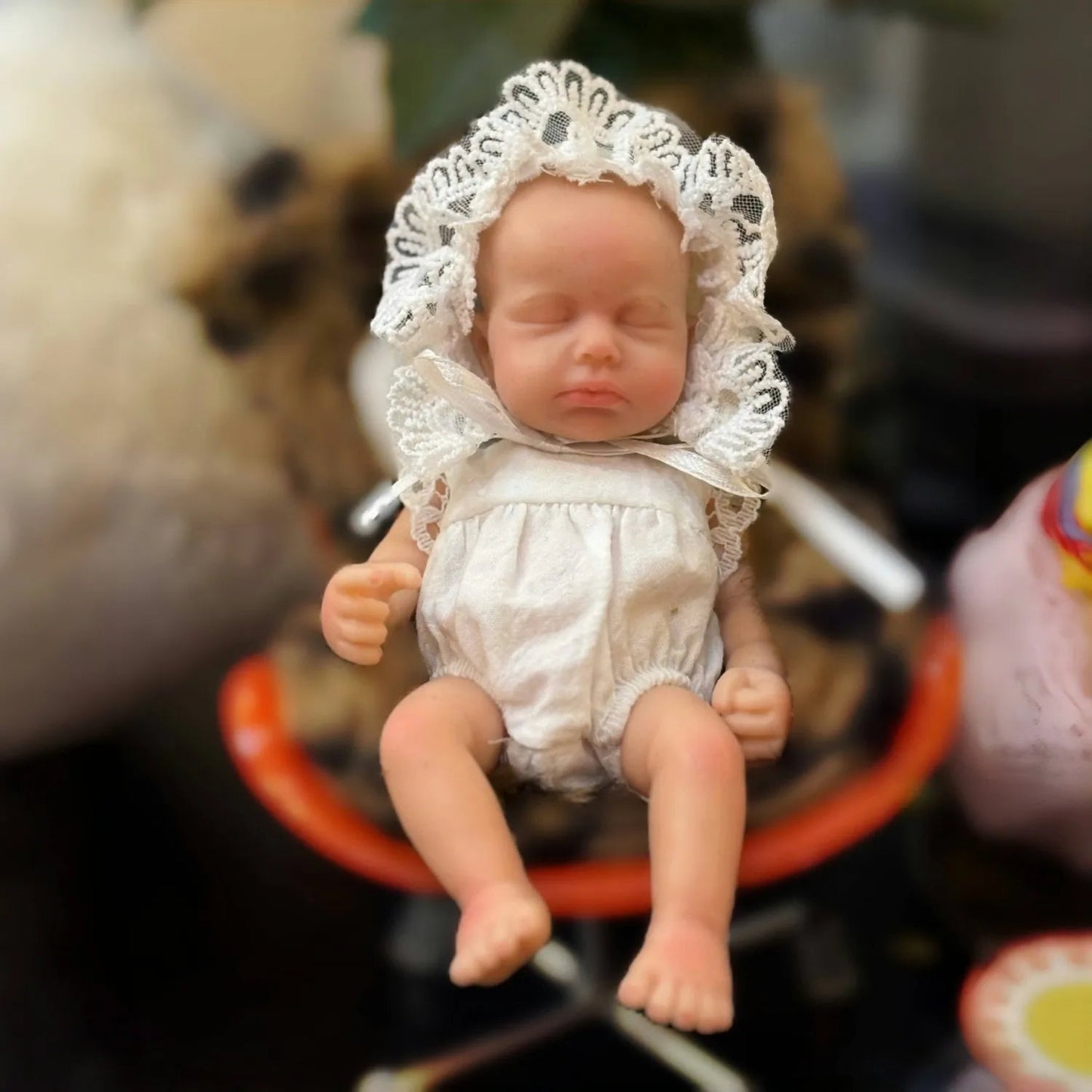 Anjo Doll 6 Inch Mini Palm Girl Loulou Soft Solid Silicone Reborn Doll Sleep Bebe Reborn Doll Pеборн Bebê Reborn Kукла Pеборн lifelikesiliconereborns.com