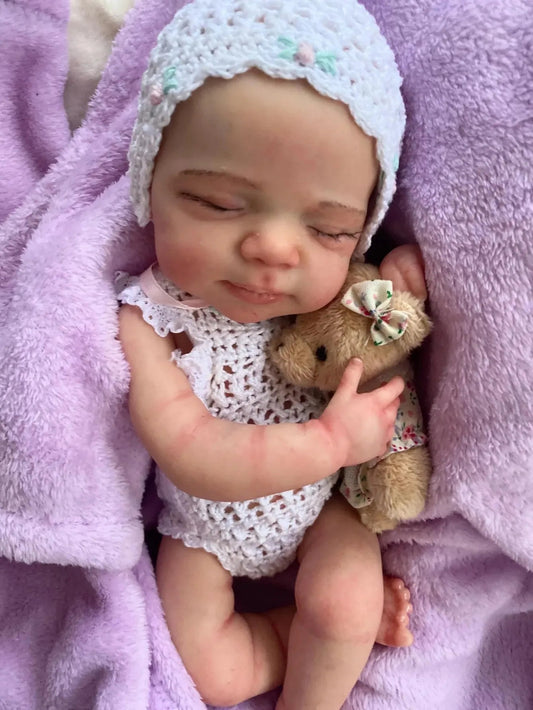 6 Inch Soft Silicone Reborn Doll Girl Pascale Lifelike Newborn Baby Cute Doll For Children Birthday Gifts（No bears toy.） lifelikesiliconereborns.com