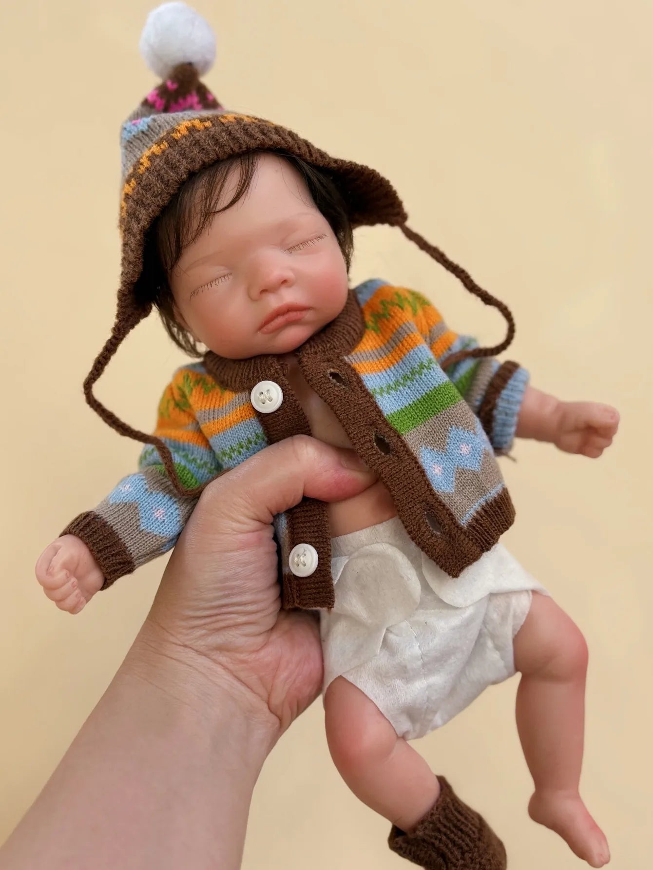 10 Inch Sleeping Silicone Bebe Reborn Girl With Rooted Hair Handmade Soft Touch Newborn Baby Doll For Children Birthday Gifts lifelikesiliconereborns.com
