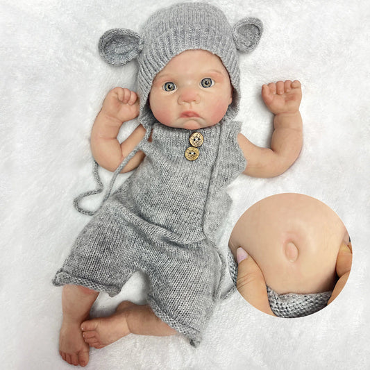 42cm 17 Inch Full-Body Soft Silicone Reborn Doll Boys: Handmade Bebe Newborn Dolls with 3D Painted Skin lifelikesiliconereborns.com