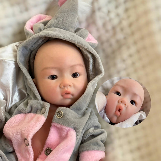 25CM Silicone Boy Reborn Dolls Full Body Soft Solid Silicone Painted Realistic Newborn Dolls reborn de silicone real cuerpo lifelikesiliconereborns.com