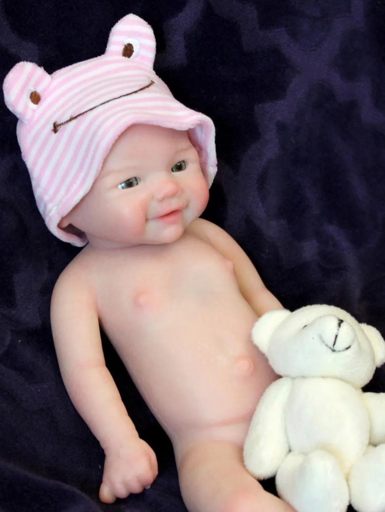 13 Inch Vivienne Silicone Bebe Newborn Baby Doll Handmade Soft Touch Newborn Baby Doll For Children Birthday Gifts lifelikesiliconereborns.com