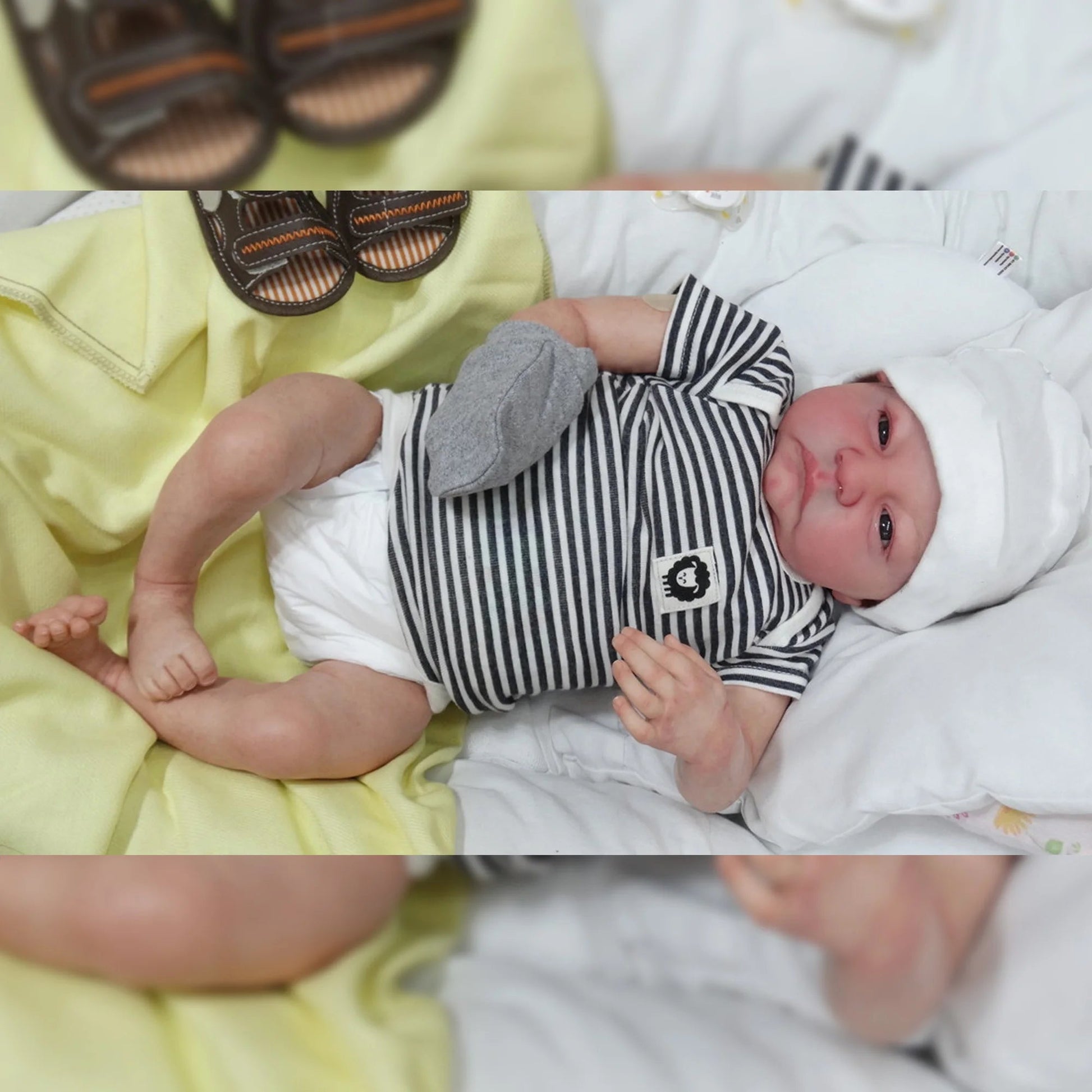16.5" Open Eyes Levi Full Body Silicone Vinyl Reborn Dolls 3D Painted Can Take Bath Baby Toys For Kid's Gift Muñecas Reborn lifelikesiliconereborns.com