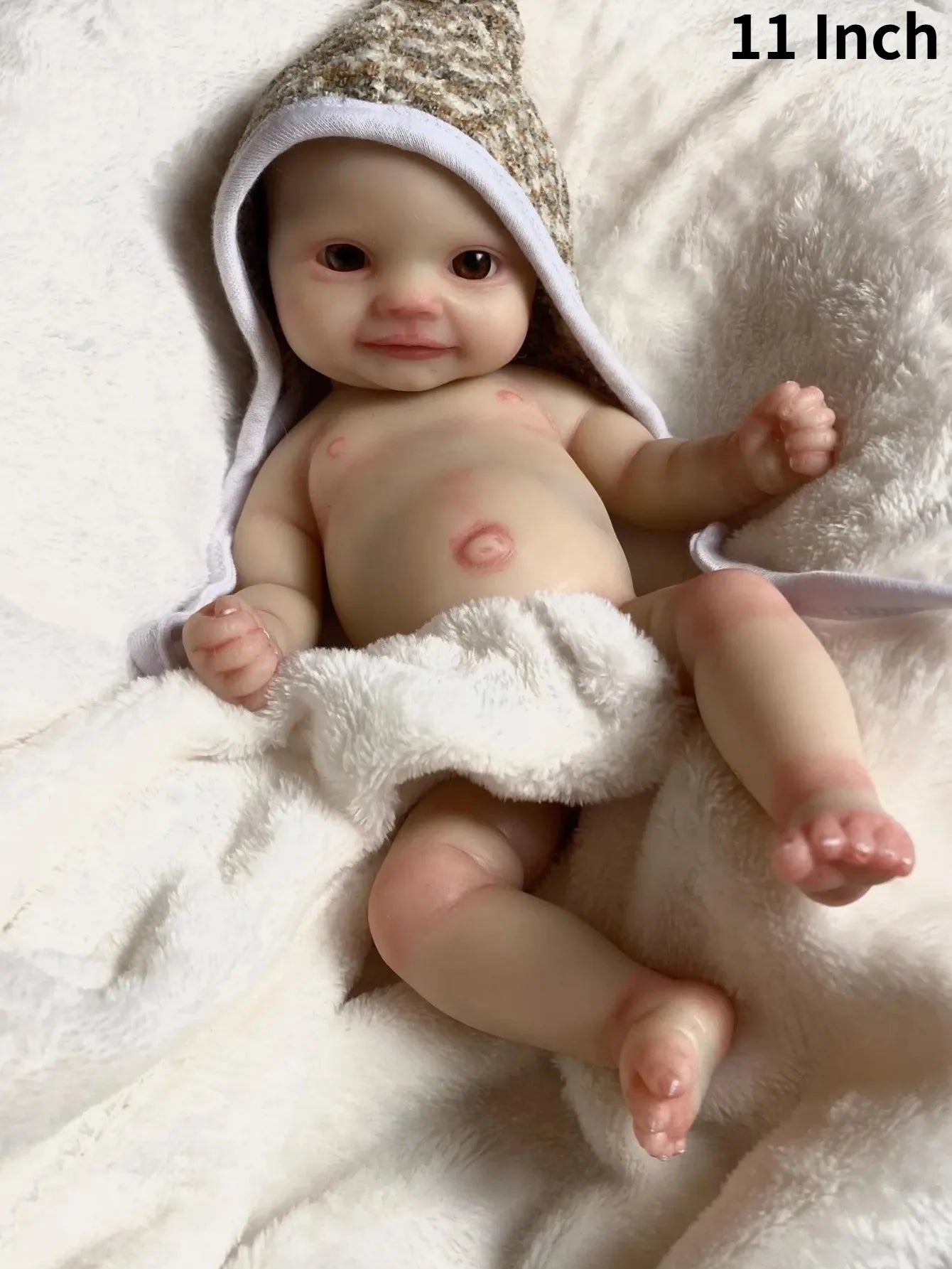 10 Inch Lifelike Maddie Silicone Bebe Newborn Baby Girl Handmade Soft Touch Reborn Baby Doll Toy For Children Birthday Gifts lifelikesiliconereborns.com