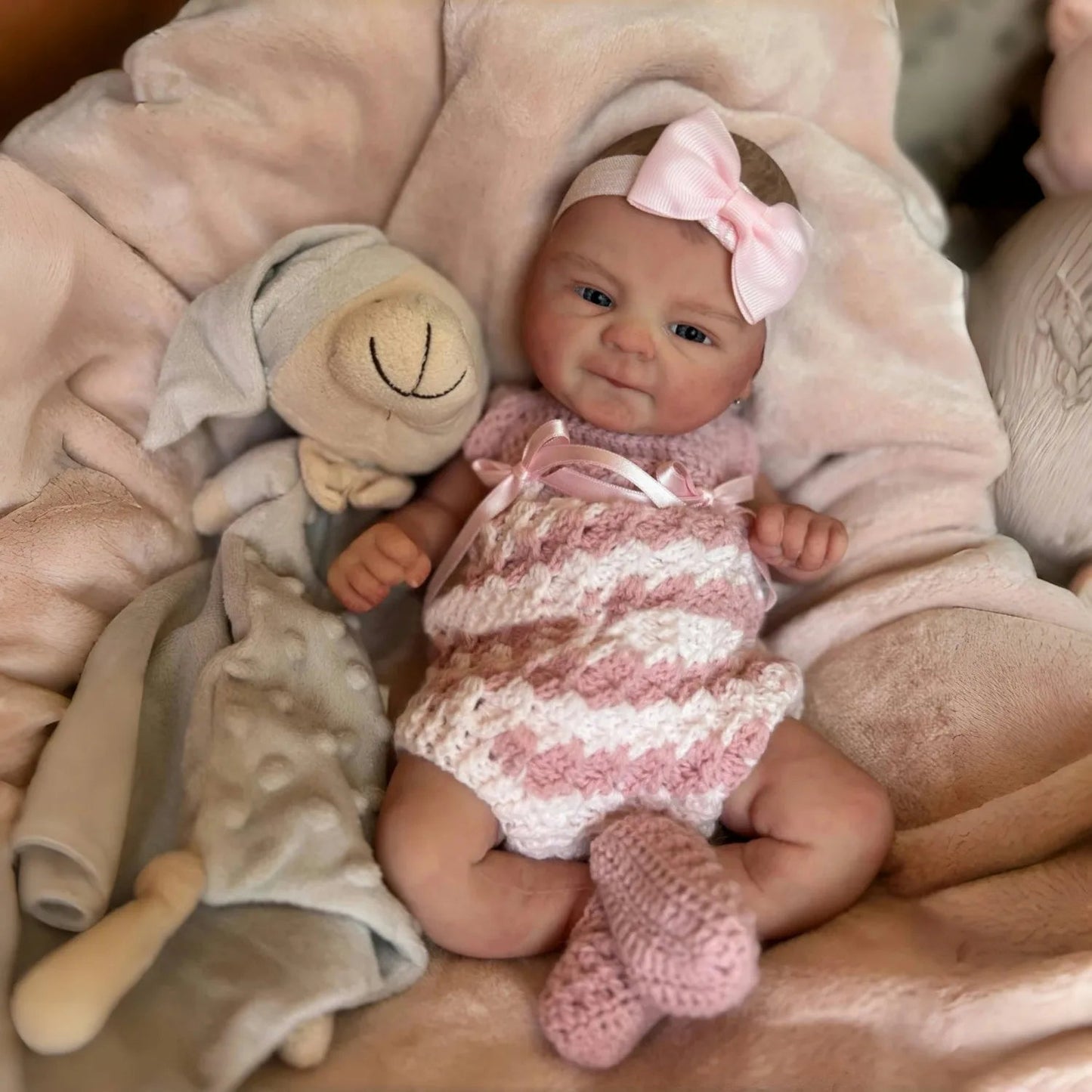 16inch Coco Bebe All Silicone Reborn Doll Painted Hair Newborn Baby Girl Reborn Doll For Family's Gift Corpo De Silicone Inteiro lifelikesiliconereborns.com
