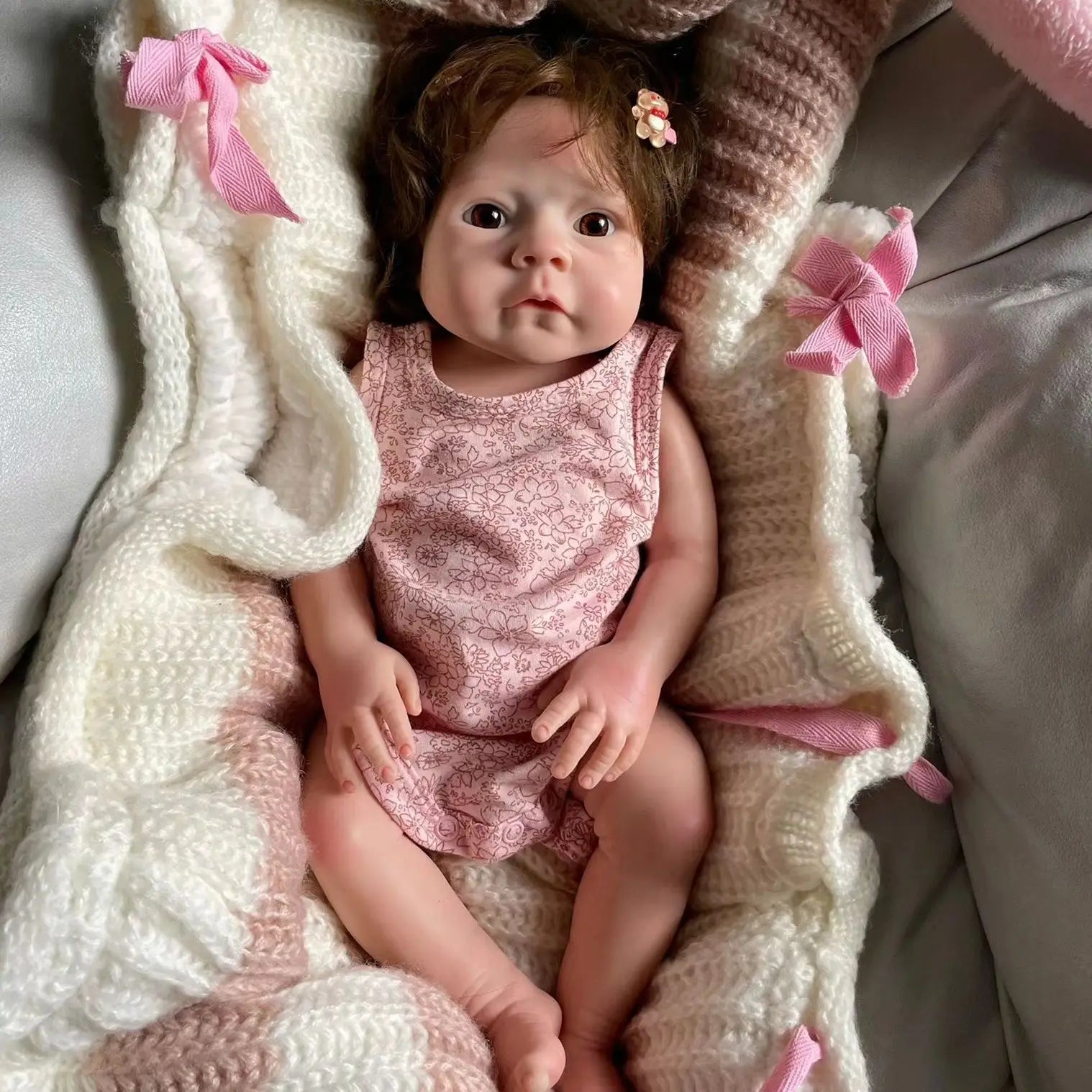 Full Solid Silicone 18 Inch Reborn Bebe реборн Handmade Silicone Baby Doll Soft Realistic boneca bebê reborn de silicone Gifts lifelikesiliconereborns.com