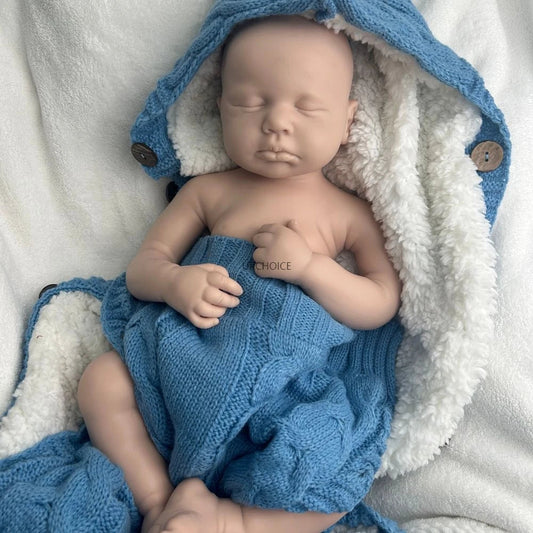 Unpainted Flexible Silicone Reborn Doll Blank 50cm Baby Girl/Boy Realistic Skin Designed for Painter Artist Collectibles lifelikesiliconereborns.com