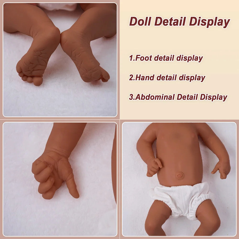 17.72 inch full body soft silicone boy reincarnation doll washable, with realistic baby touch design toy | Gift 🎁| collect lifelikesiliconereborns.com
