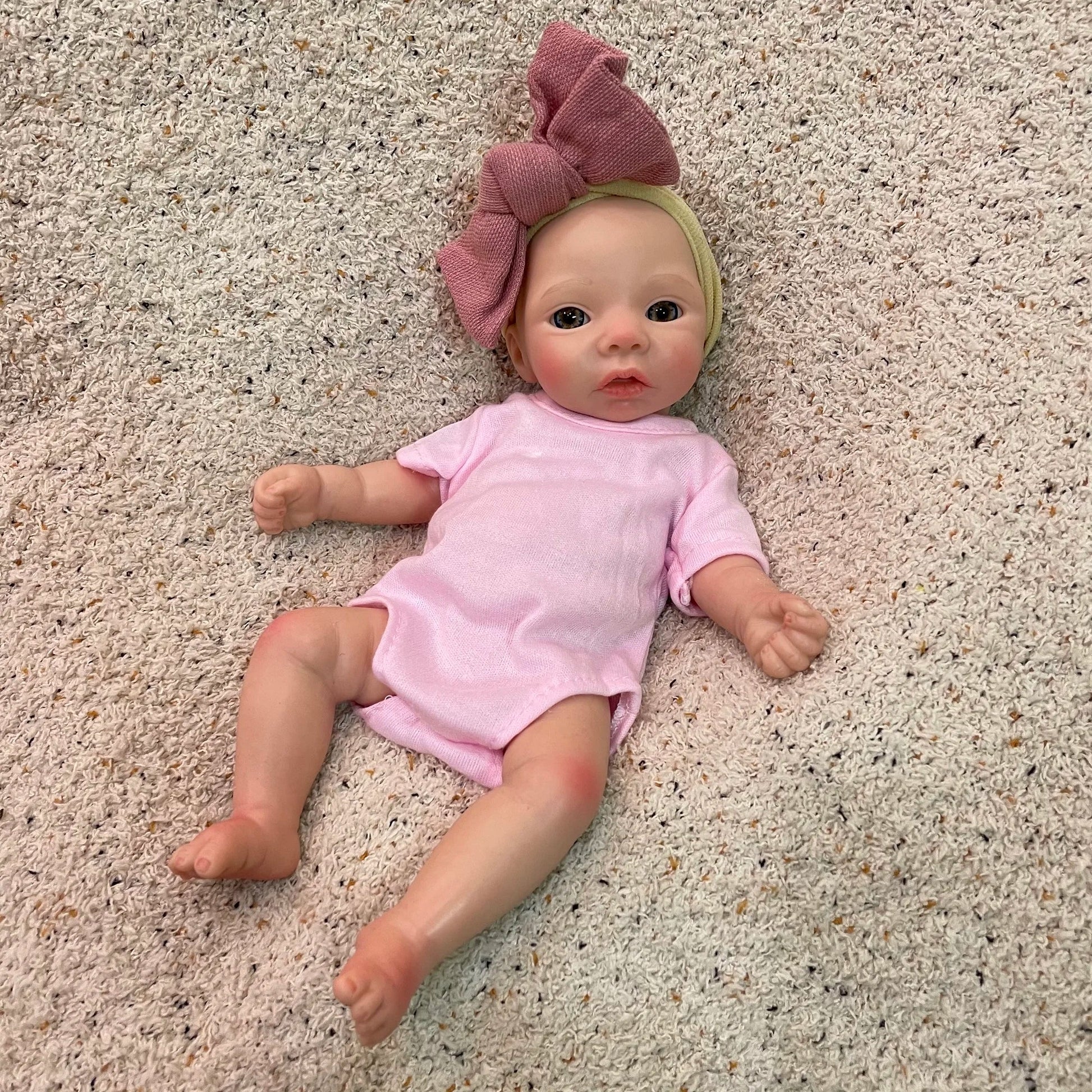 10Inch Silicone Girls Whole Body Soft Solid Silicone Reborn Baby Dolls Handmade Painted Newborn Baby Dolls Toys For Kids Gifts lifelikesiliconereborns.com