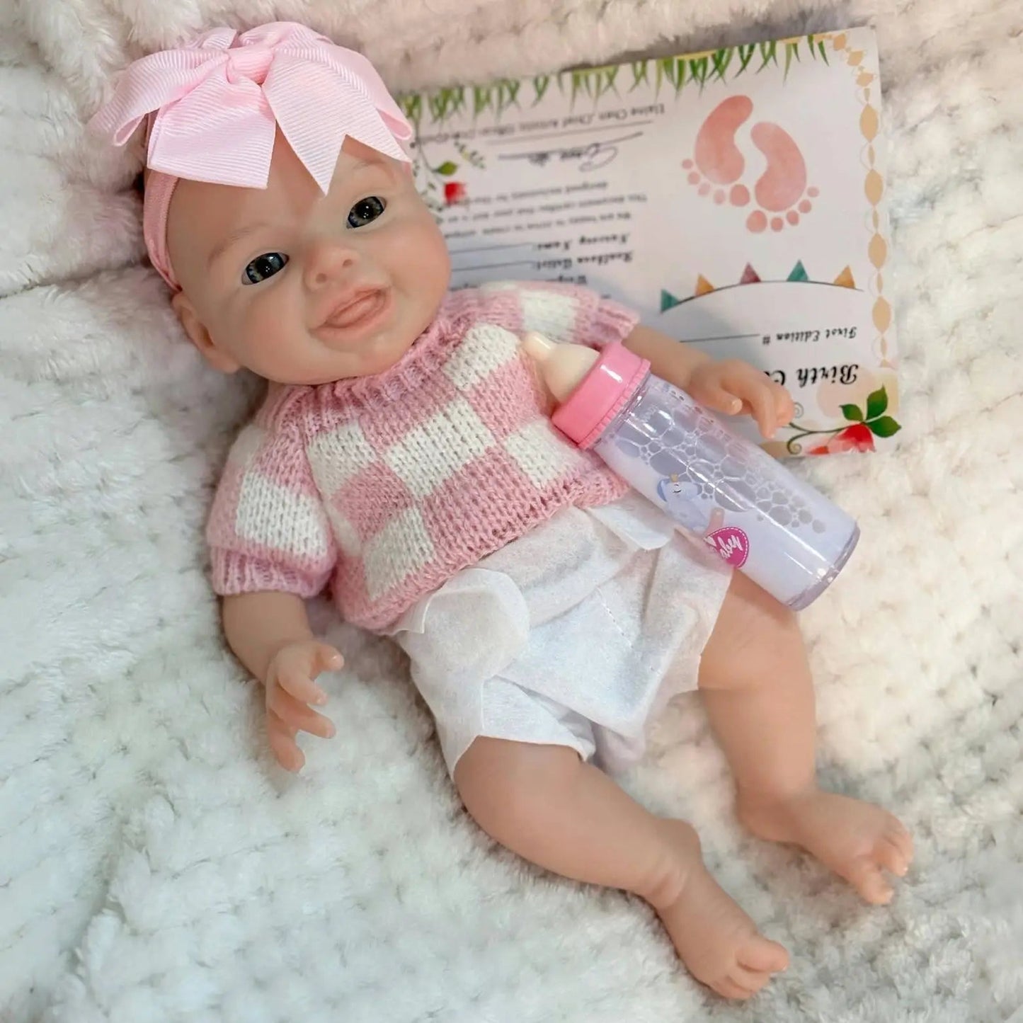 10Inch Silicone Girl Reborn Baby Dolls Painted Lifelike Full Body Soft Silicone Bebe Reborn Dolls For Kid's Christmas Gifts lifelikesiliconereborns.com