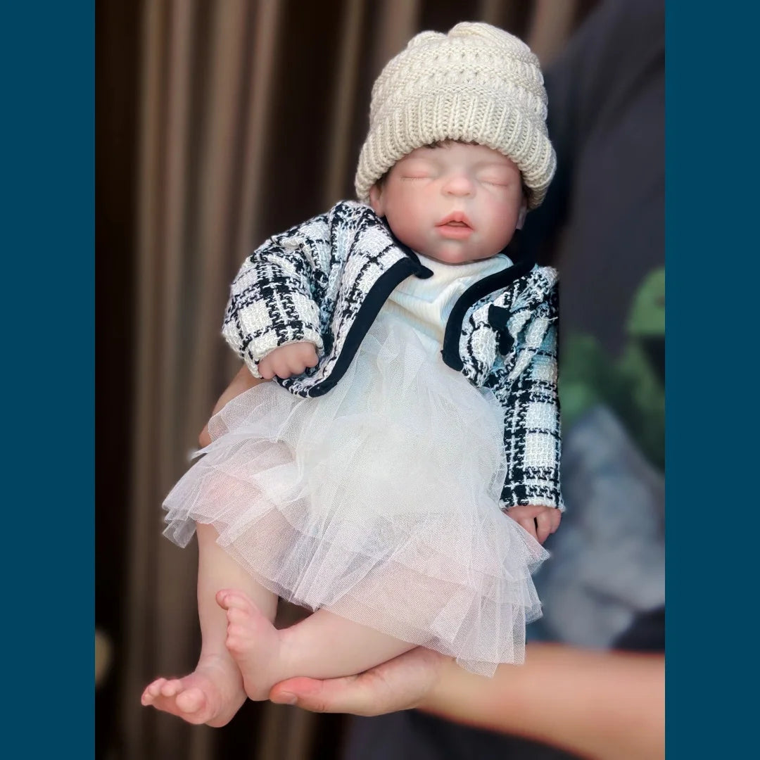 22Inch Big Size Can Open Mouth bébé reborn de silicona Girl Doll With Rooted Hair Soft Touch Flexible Reborn Toddler  Doll lifelikesiliconereborns.com