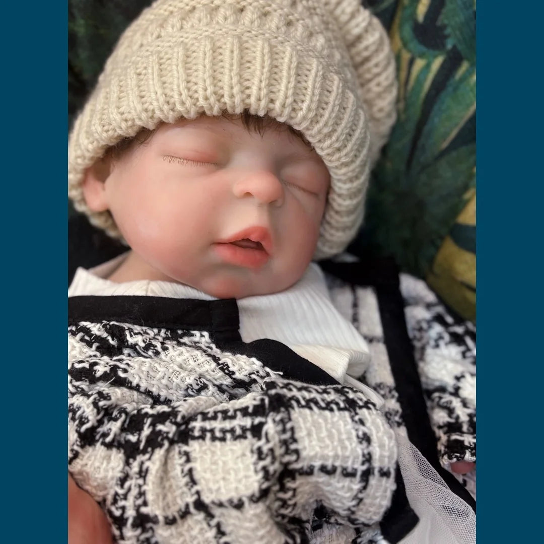 22Inch Big Size Can Open Mouth bébé reborn de silicona Girl Doll With Rooted Hair Soft Touch Flexible Reborn Toddler  Doll lifelikesiliconereborns.com