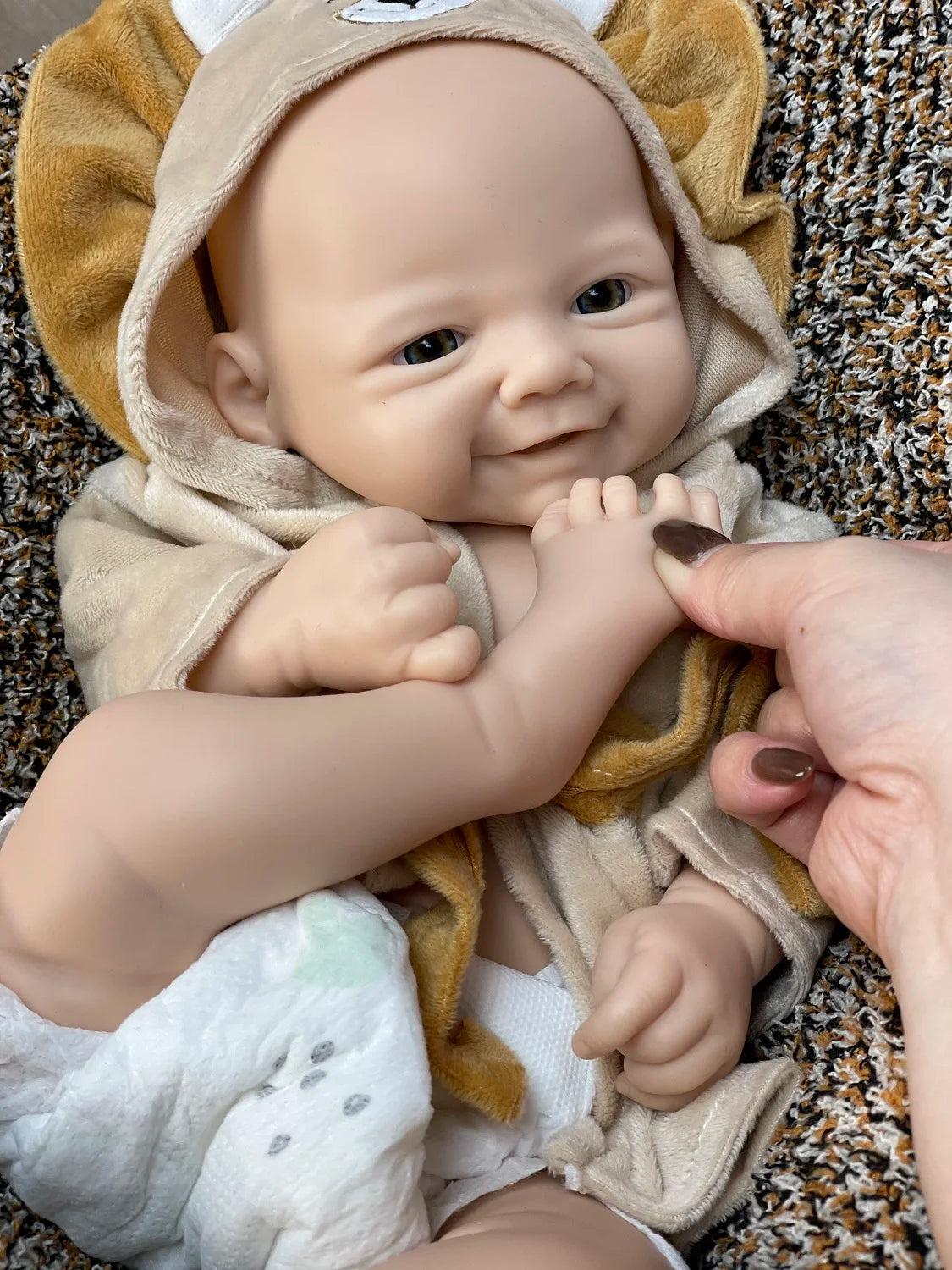 18Inch/2 Styles Unpained Vivienne Full Body Solid Silicone Bebe Reborn Girls Washable Reborn Dolls Handmade Lifelike Solid Doll lifelikesiliconereborns.com