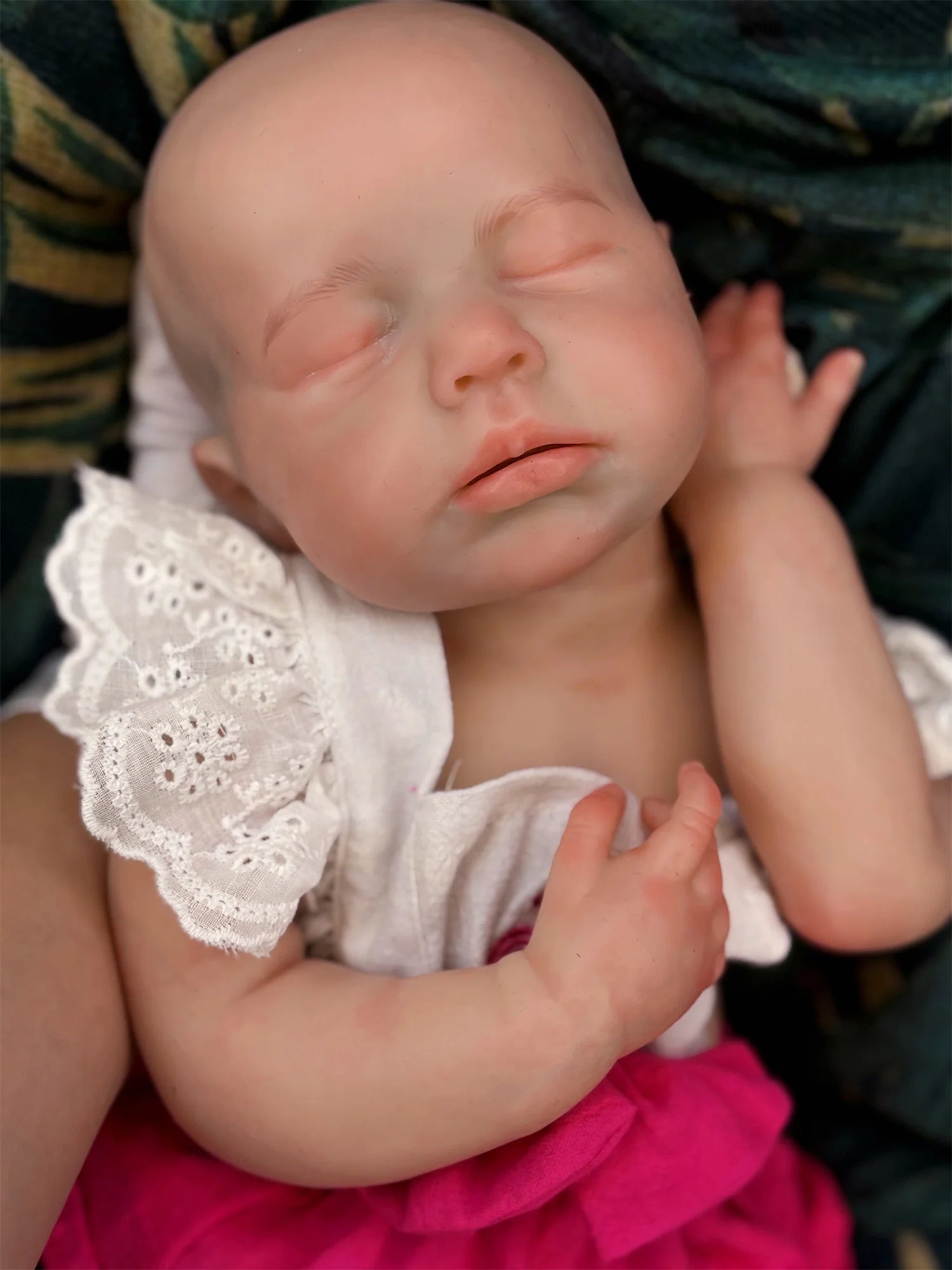 45CM Can Open Mouth &Washable Painted LouLou Solid Silicone Bebe Reborn Girl Lifelike Real Silicone Newborn Baby Doll lifelikesiliconereborns.com