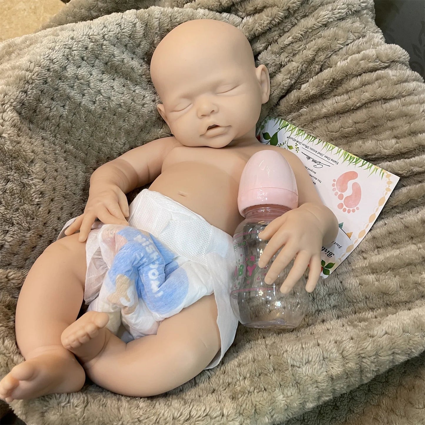 18Inch Can Open Mouth&Washable Solid Silicone Bebe Reborn Girl With Painted Skin Silicone Doll Lifelike De Silicona Girl Doll lifelikesiliconereborns.com