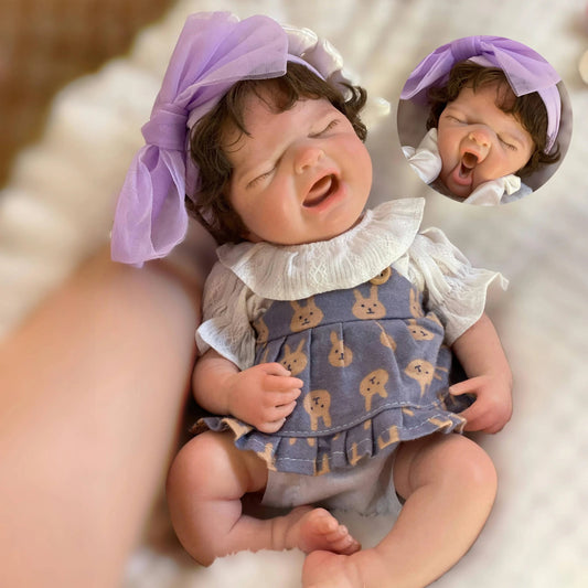 33CM Cry Baby MARIA Reborn Dolls Silicone Girl Handmade Painted Full Body Soft Solid Silicone Newborn Baby Doll For Girls Gift lifelikesiliconereborns.com