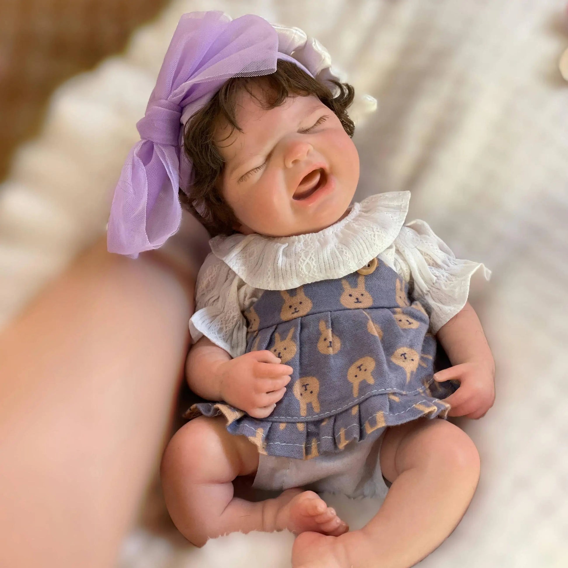 33CM Cry Baby MARIA Reborn Dolls Silicone Girl Handmade Painted Full Body Soft Solid Silicone Newborn Baby Doll For Girls Gift lifelikesiliconereborns.com