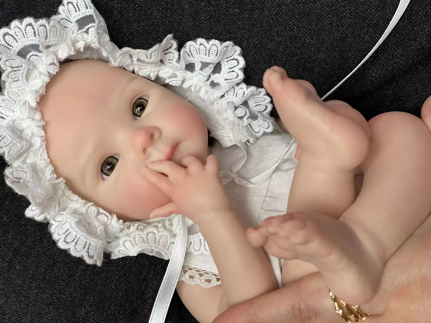 13Inch Girl Bettie Full Body Soft Solid Silicone Reborn Doll Painted Handmade Reborn Baby Doll Reborn Corpo De Silicone lifelikesiliconereborns.com