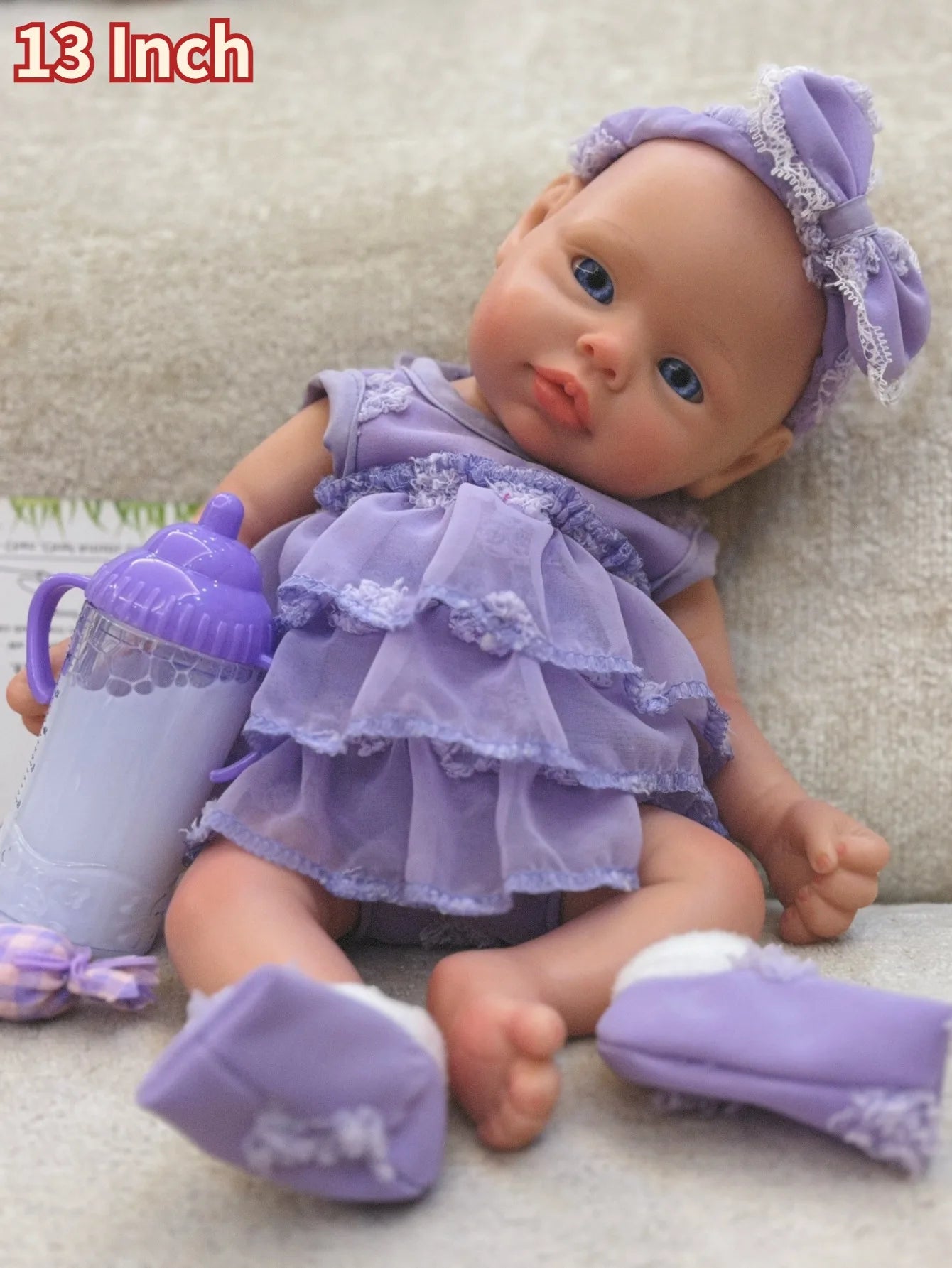 13 Inch Full Body Soft Silicone Girl Reborn Doll For Children Birthday Gifts Newborn Baby Doll Made In Soft Silicone lifelikesiliconereborns.com
