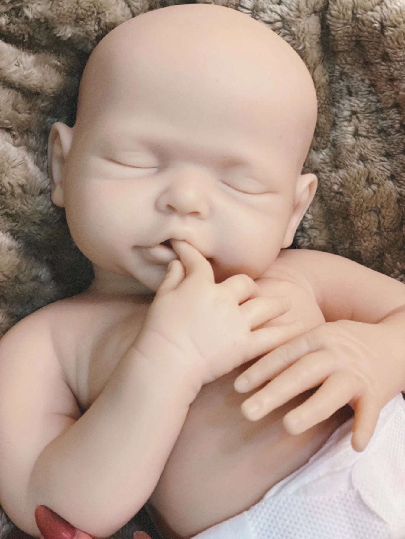 16.7Inch 42.5cm Lifelike Unpainted Solid Silicone Bebe Reborn Doll Girl Handmade Unfinsihed Girl Doll lifelikesiliconereborns.com