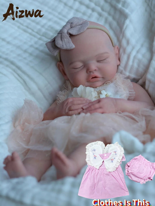 18 Inch Lifelike Bebe Newborn Silicone Girl Handmade Soft Touch Reborn Baby Doll For Birthday Gifts lifelikesiliconereborns.com