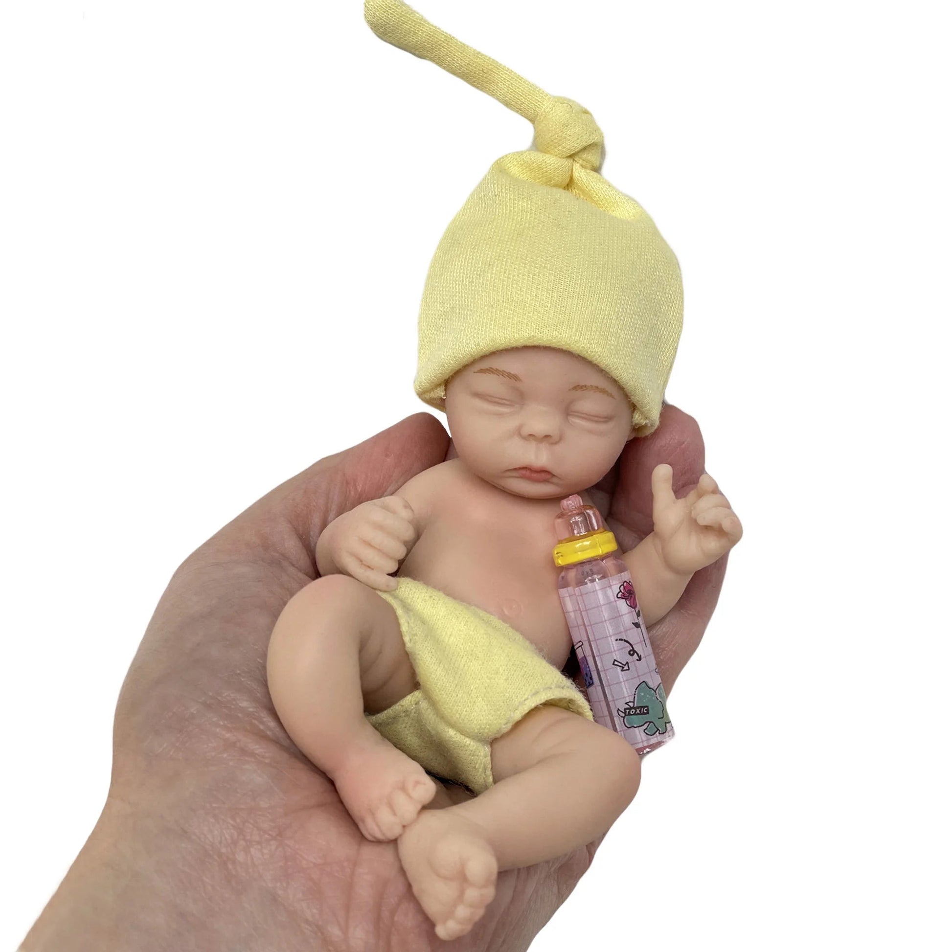 6 Inch Full Solid Silicone Bebe Palm Reborn Doll Handmade LifeLike Baby кукла реборн мальчик lifelikesiliconereborns.com
