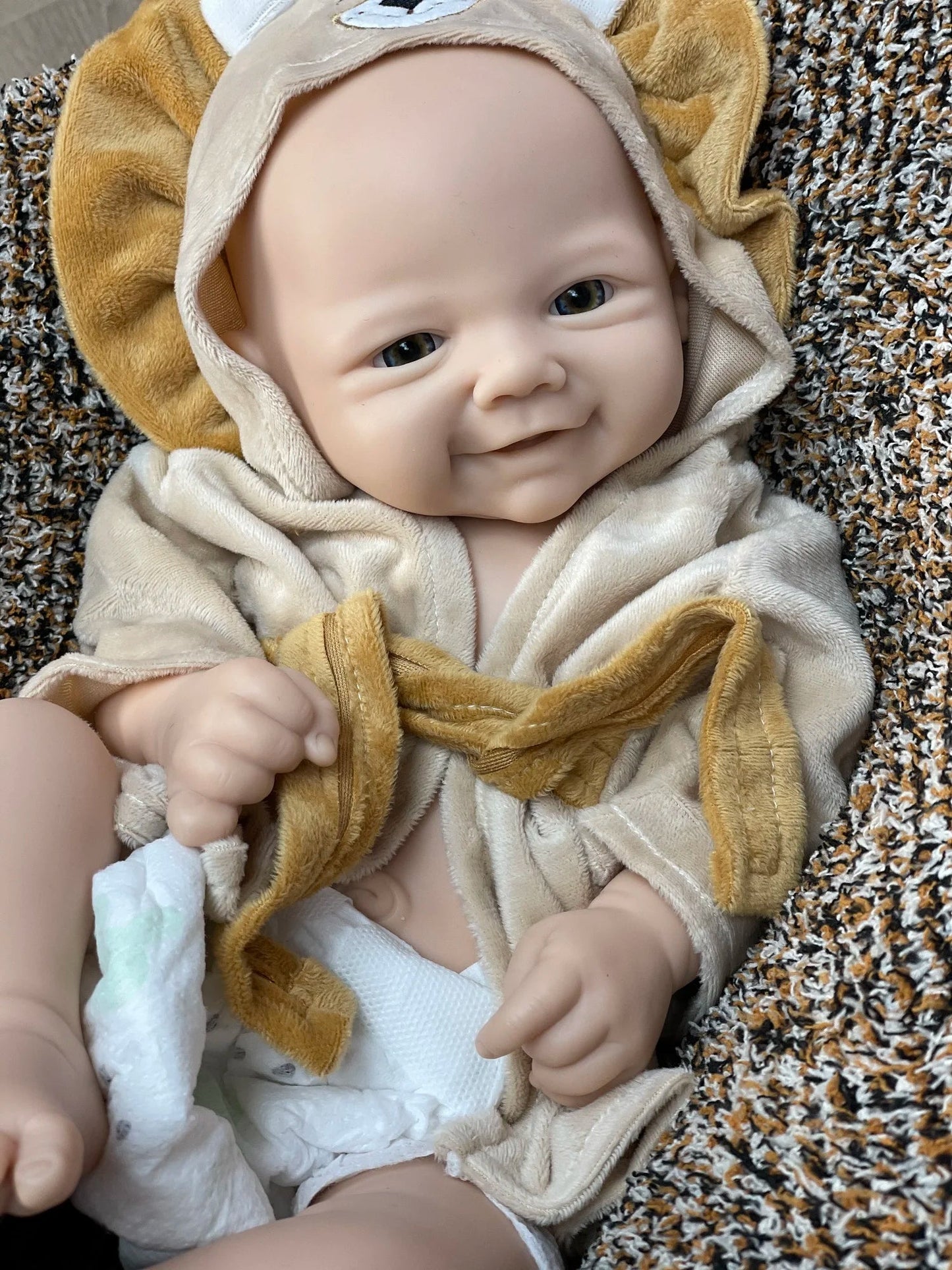 18Inch/2 Styles Unpained Vivienne Full Body Solid Silicone Bebe Reborn Girls Washable Reborn Dolls Handmade Lifelike Solid Doll lifelikesiliconereborns.com