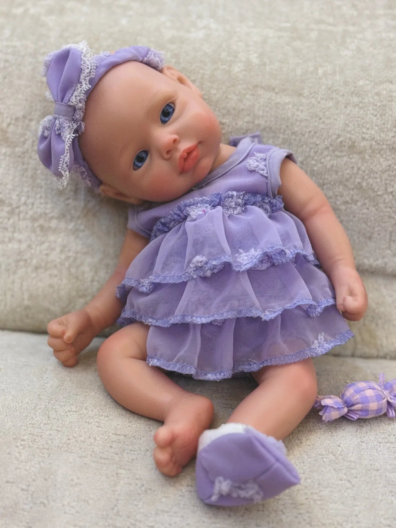 13 Inch Full Body Soft Silicone Girl Reborn Doll For Children Birthday Gifts Newborn Baby Doll Made In Soft Silicone lifelikesiliconereborns.com