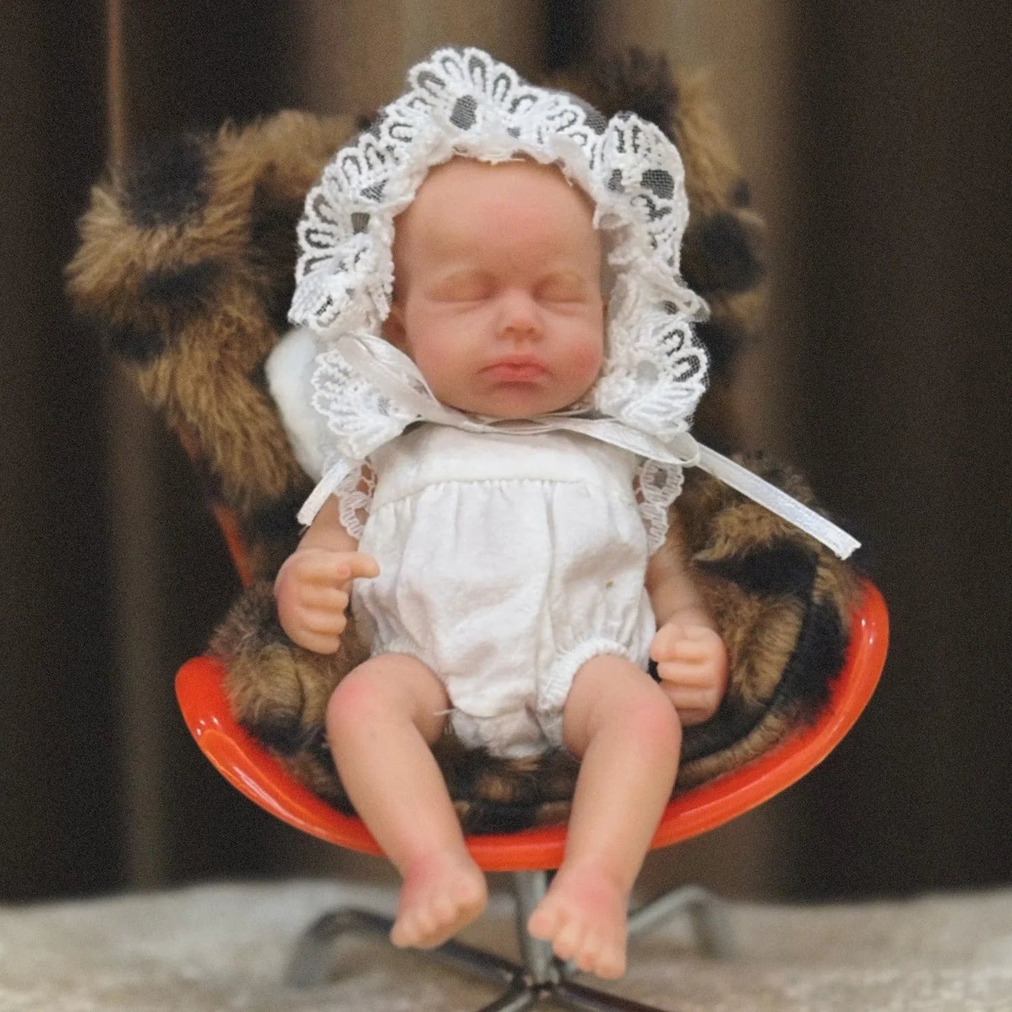 Anjo Doll 6 Inch Mini Palm Girl Loulou Soft Solid Silicone Reborn Doll Sleep Bebe Reborn Doll Pеборн Bebê Reborn Kукла Pеборн lifelikesiliconereborns.com