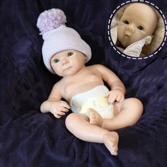 33CM Open Mouth Girl Bettie Reborn Doll Full Body Solid Silicone Baby Dolls Painted Realistic Bebe Newborn Doll Toys For Kid's lifelikesiliconereborns.com