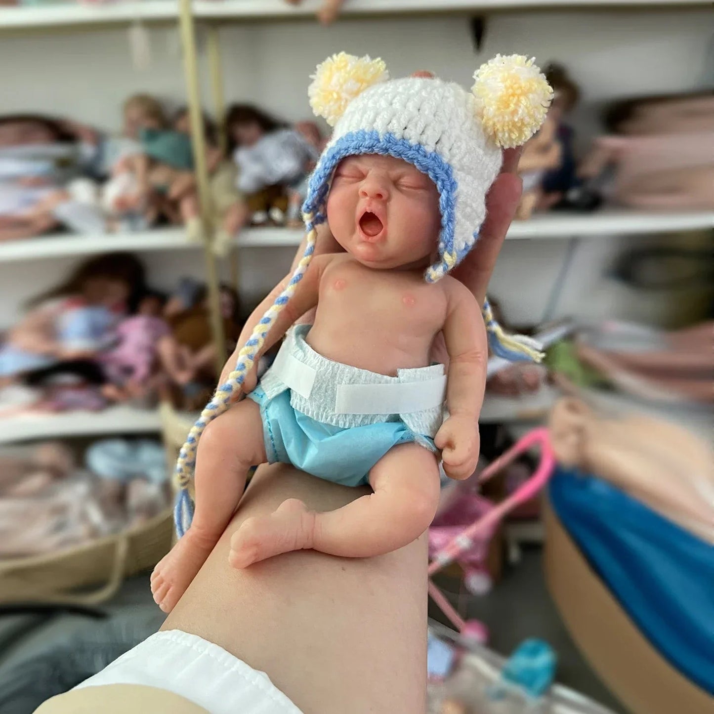 Reborn Baby Dolls 7" Girl Micro Preemie Full Body Silicone Baby Doll Sophia Lifelike Mini babies Surprise Children Anti-Stress lifelikesiliconereborns.com