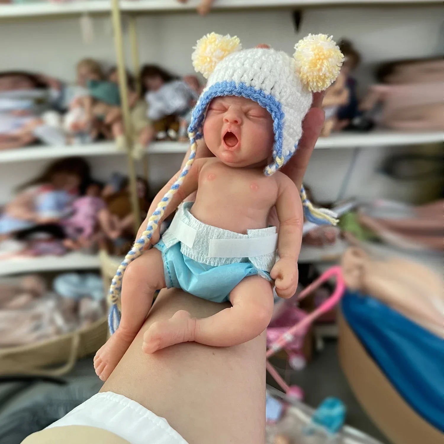 Reborn Baby Dolls 7" Girl Micro Preemie Full Body Silicone Baby Doll Sophia Lifelike Mini babies Surprise Children Anti-Stress lifelikesiliconereborns.com