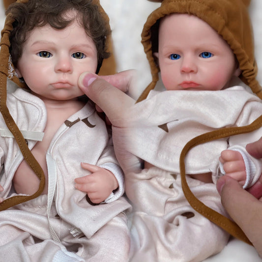 33CM Painted/Unpainted Silicone Boy Bebe Reborn Dolls Cameron Full Body Soft Solid Silicone Reborn Baby Doll Toys For Kid's Gift lifelikesiliconereborns.com