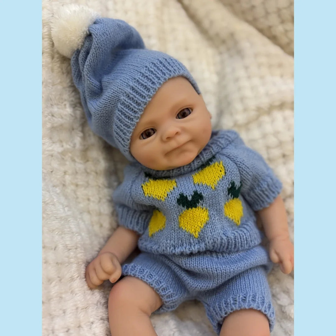 33cm Washable Coco Full Body Silicone Bebe Reborn Boy Doll With  3D Painted Skin Soft Touch Reborn Doll Lifelike Real Newborn lifelikesiliconereborns.com