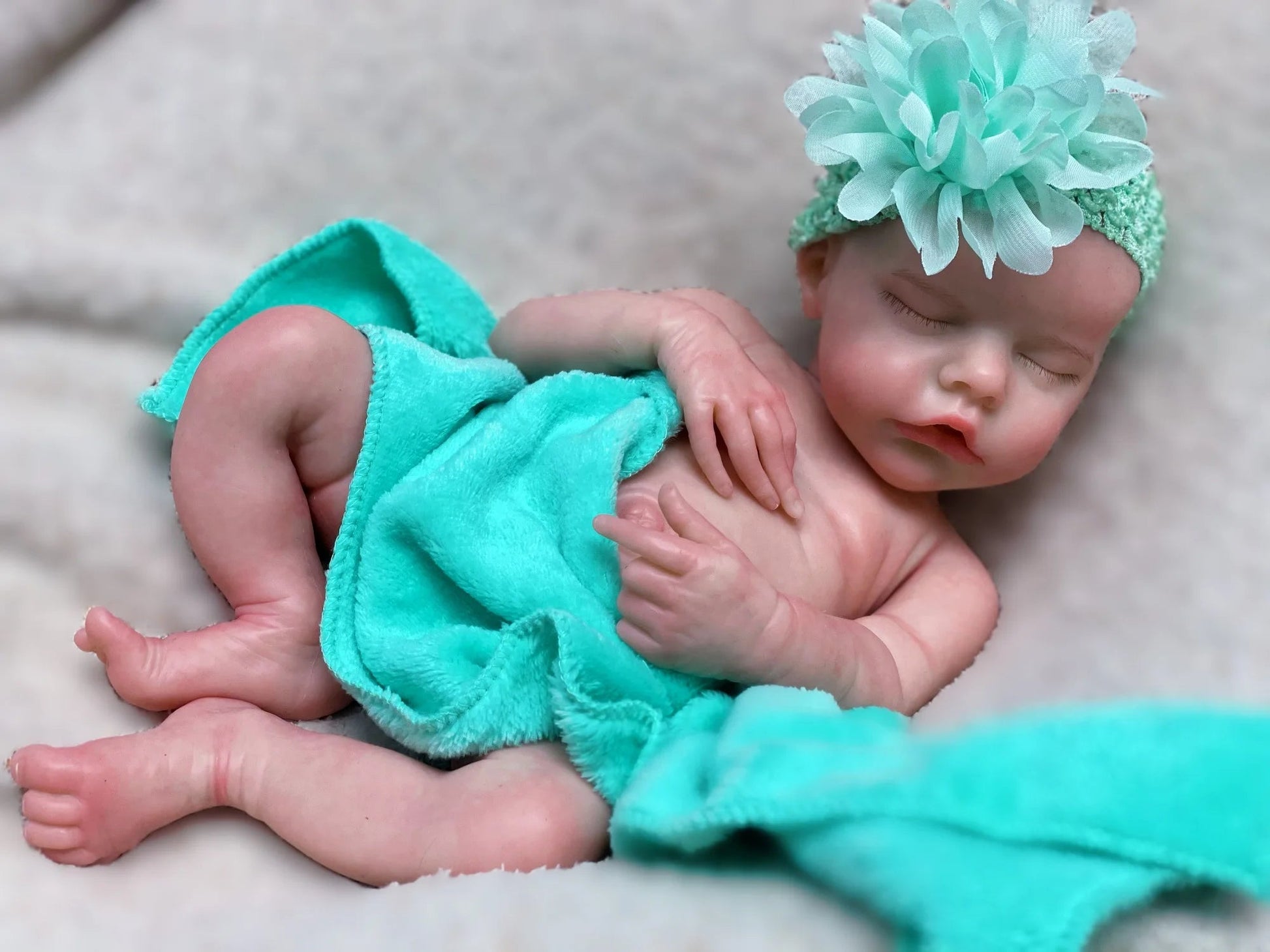 40cm Twins B Solid Silicone Bebe Reborn Girl With 3D Painted Skin Visible Veins Soft Touch Reborn Baby Girls For Children's Gift lifelikesiliconereborns.com
