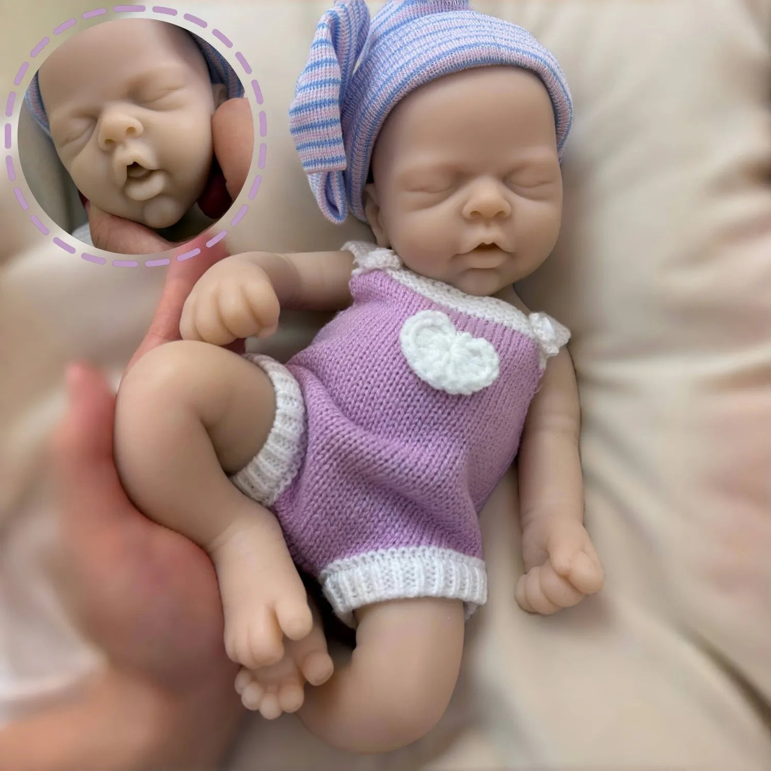 Reborn Dolls 33CM Open Mouth Silicone Girl Full Body Soft Silicone Unpainted Newborn Baby Dolls reborn de silicone real cuerpo lifelikesiliconereborns.com