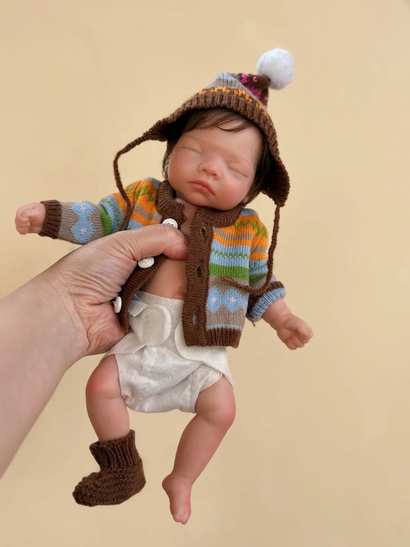 10 Inch Sleeping Silicone Bebe Reborn Girl With Rooted Hair Handmade Soft Touch Newborn Baby Doll For Children Birthday Gifts lifelikesiliconereborns.com